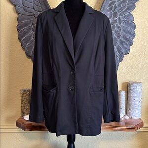 In Every Story Black Blazer with Button Closure